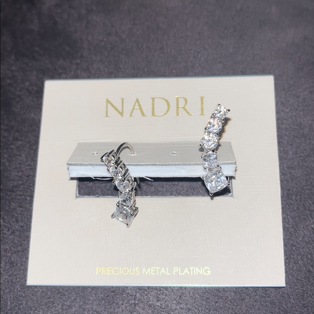 Nadri climber earrings. Brand new.